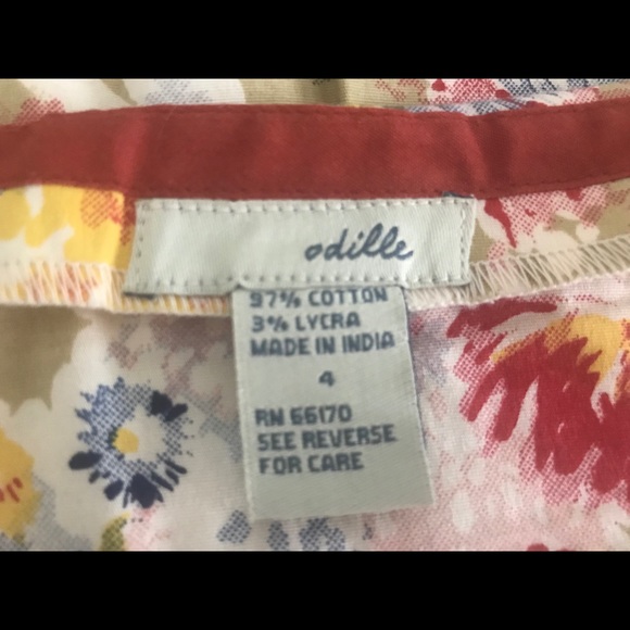 Anthropologie Odille Floral Ribbon Skirt - Picture 2 of 4